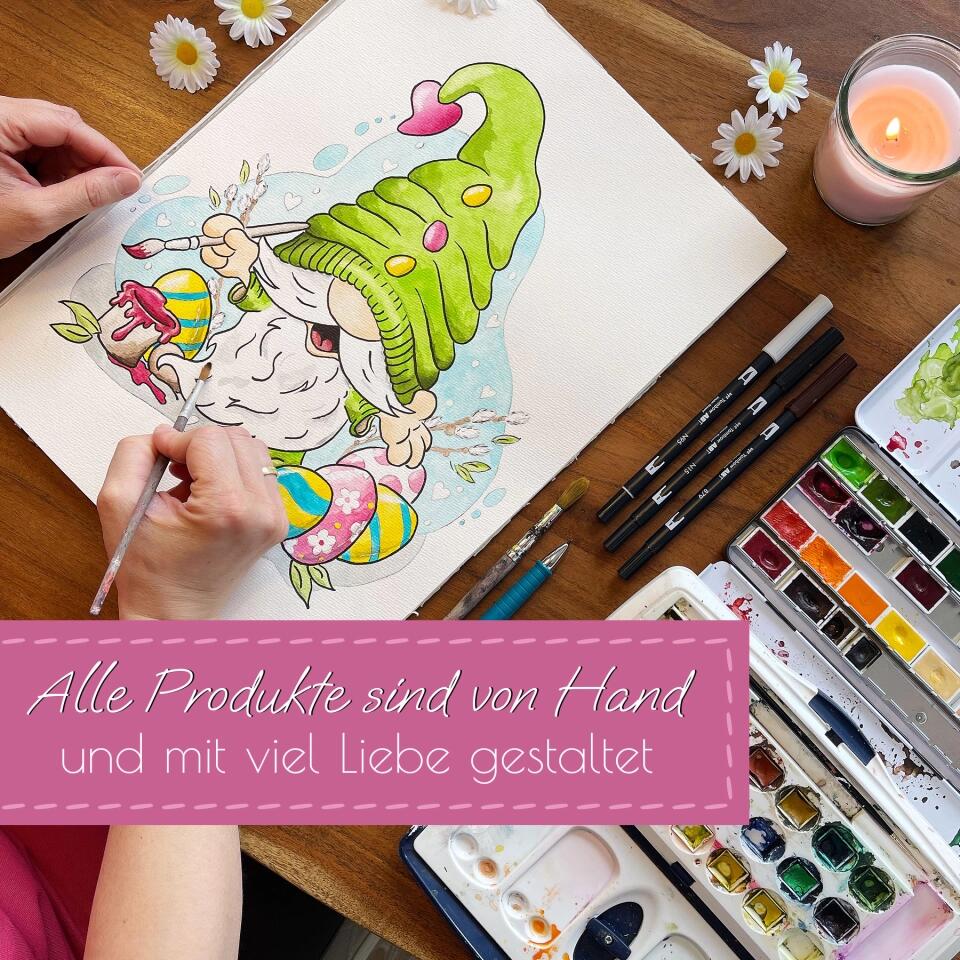 Puzzle . Wichtel PAINTY ♡ Geschenk für Kinder zu Ostern