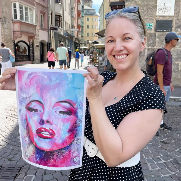 Poster Kunstdruck "Marilyn Monroe" ♡ Wandbilder aus Tirol kaufen