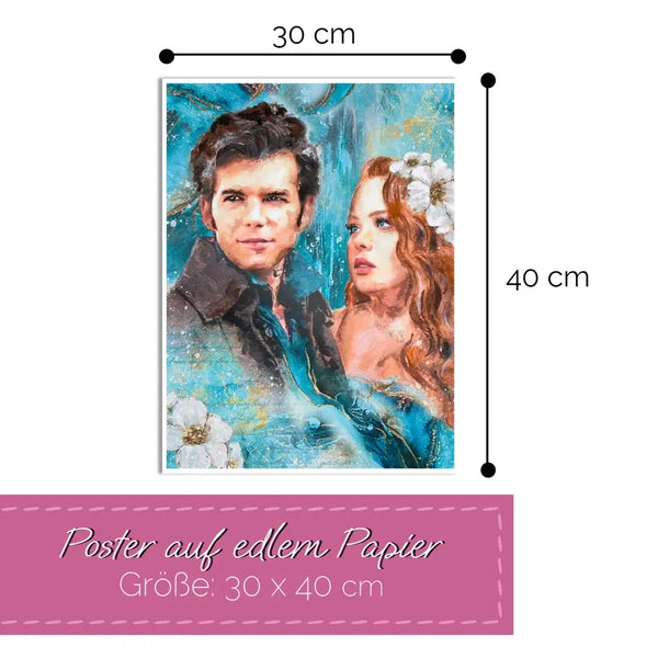 Poster Kunstdruck "Colin & Penelope" ♡ Wandbilder aus Tirol kaufen