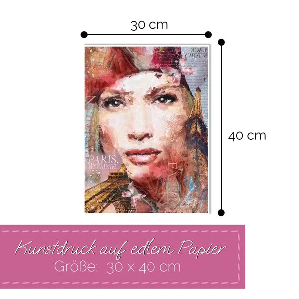 Poster Kunstdruck "Parisienne" ♡ Wandbilder aus Tirol kaufen