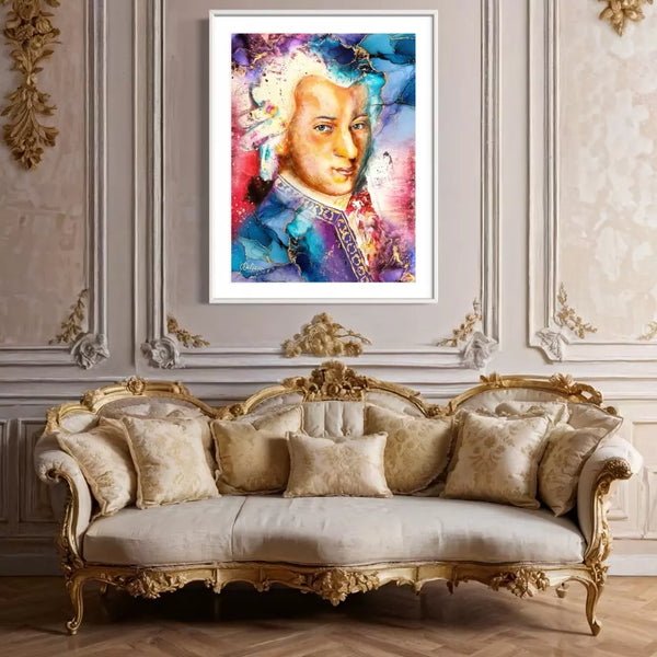 Poster Kunstdruck "Mozart" ♡ Wandbilder aus Tirol kaufen